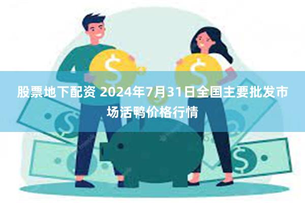 股票地下配资 2024年7月31日全国主要批发市场活鸭价格行情